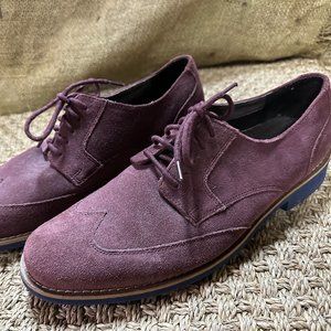 COLE HAAN WINGTIP OXFORDS SUEDE